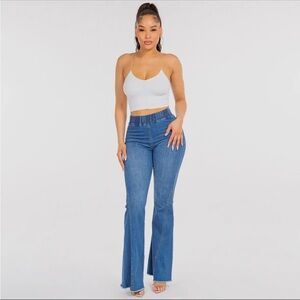 Women's Blue Flare Jeans